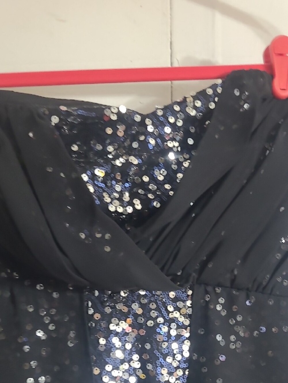 Trixxi Black Strapless Sequin Cocktail Dress, Size 3 - Picture 9 of 10